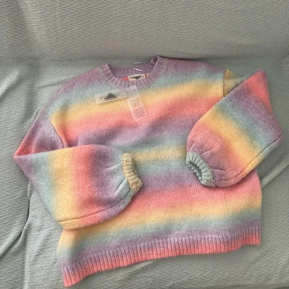 🌸Rainbow knit sweater🌸 - Picture 2 of 3